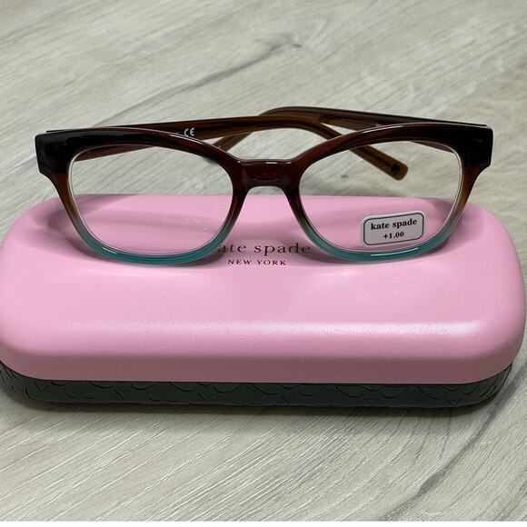 kate spade Accessories - kate spade new york Amilia 50MM Reading Reading Glasses Brown Blue Fade +1.0